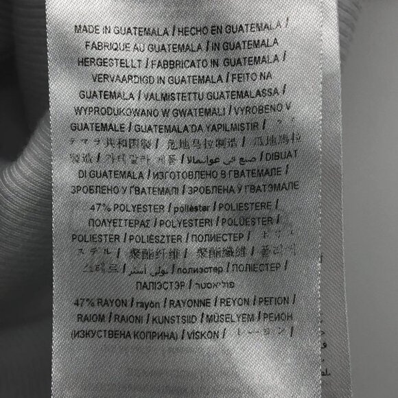 Guess White ribbed surplice V-neck crop top side tie size Medium - Picture 9 of 16